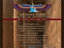 Tablet Screenshot of isisdancestudio.co.za